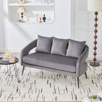 3-Piece Upholstered Velvet Small Living Room Furniture Set