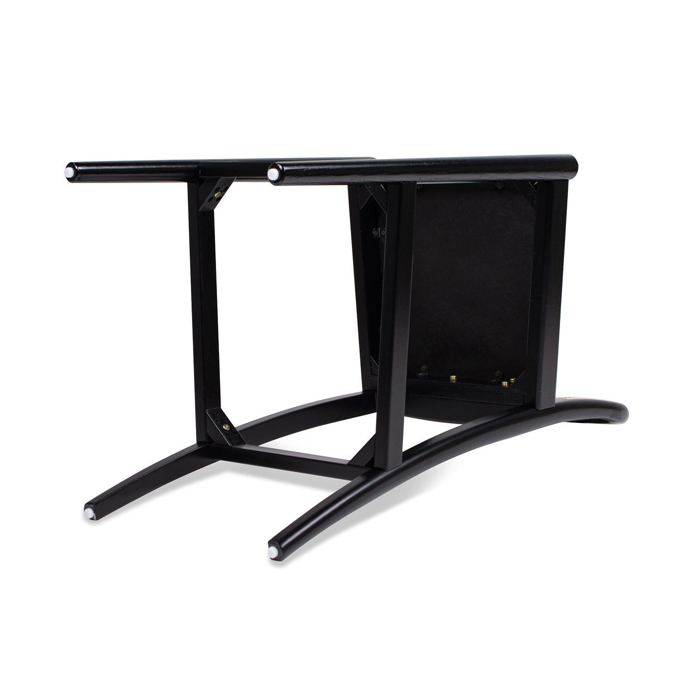 Panama 30.5" Curved Back Cane Rattan Bar Stool, Set of 2, Ebony