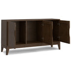 Harper 60 Inch Wide Solid Wood 3 Door Sideboard Buffet