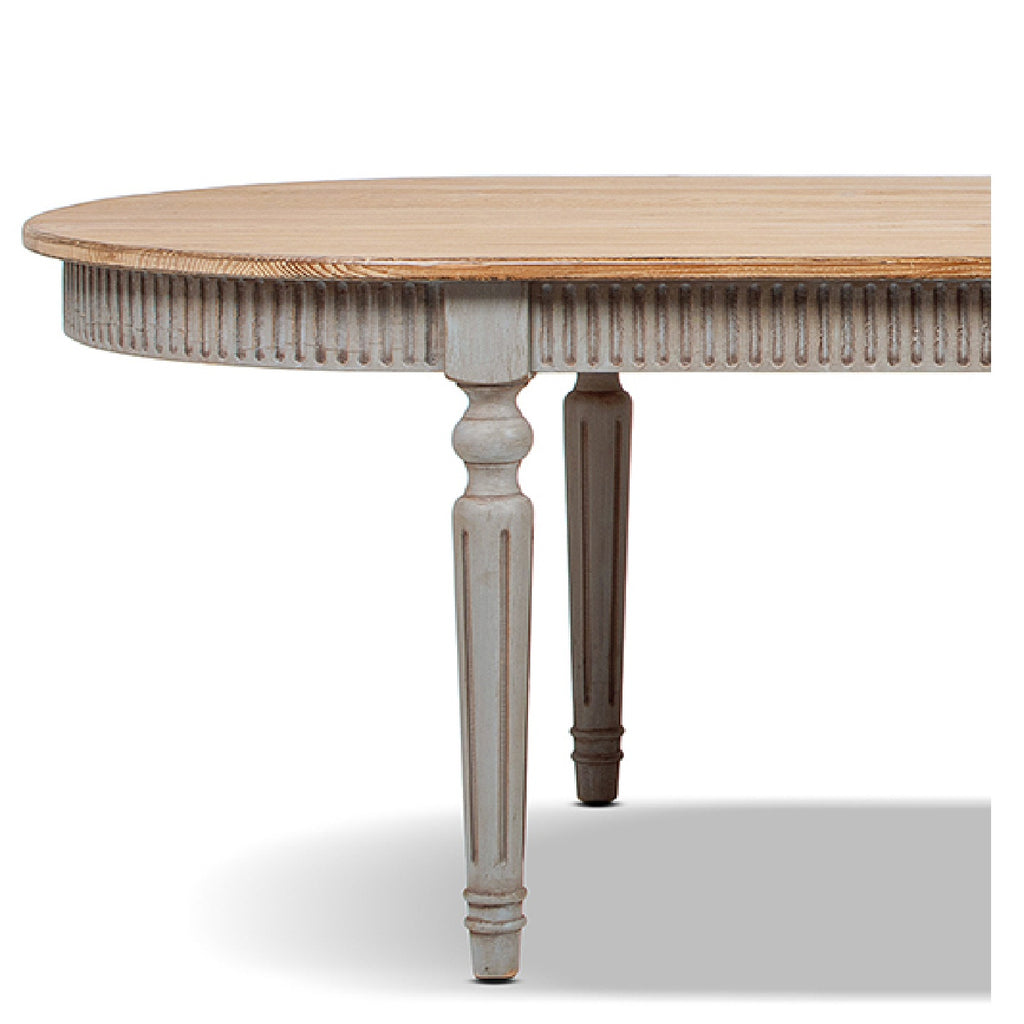 Colette 94" Reclaimed Wood Oval Dining Table