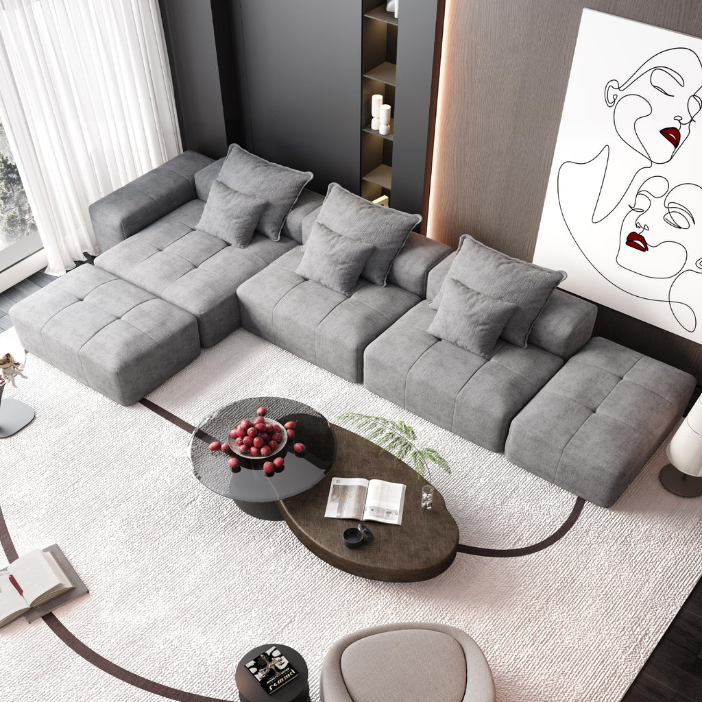 Modern Oversized Modular Sectional Sofa