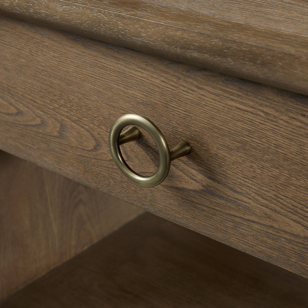 Waterfall End Table - Latte