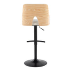 Contemporary Adjustable Barstool with Swivel