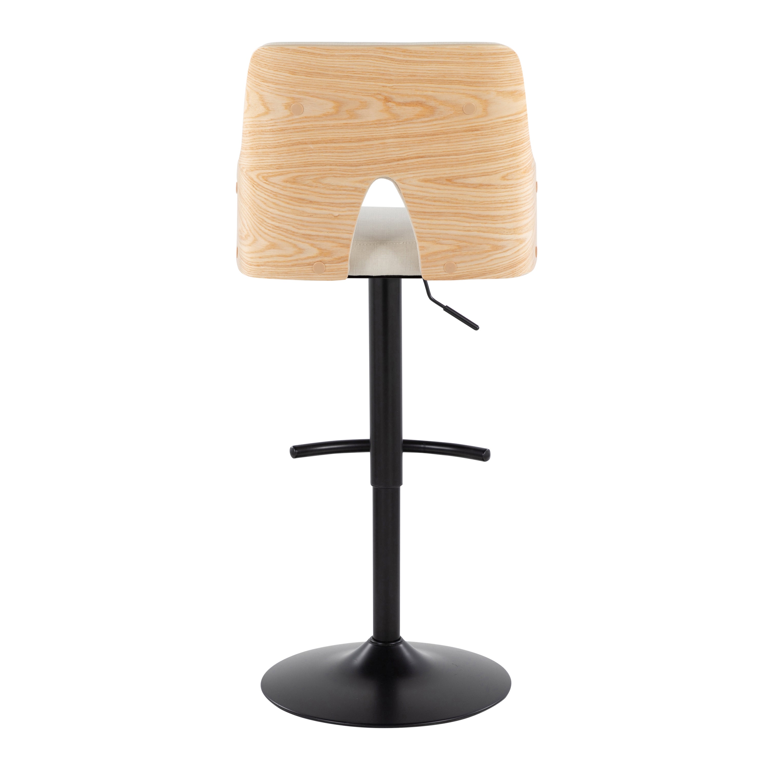 Contemporary Adjustable Barstool with Swivel