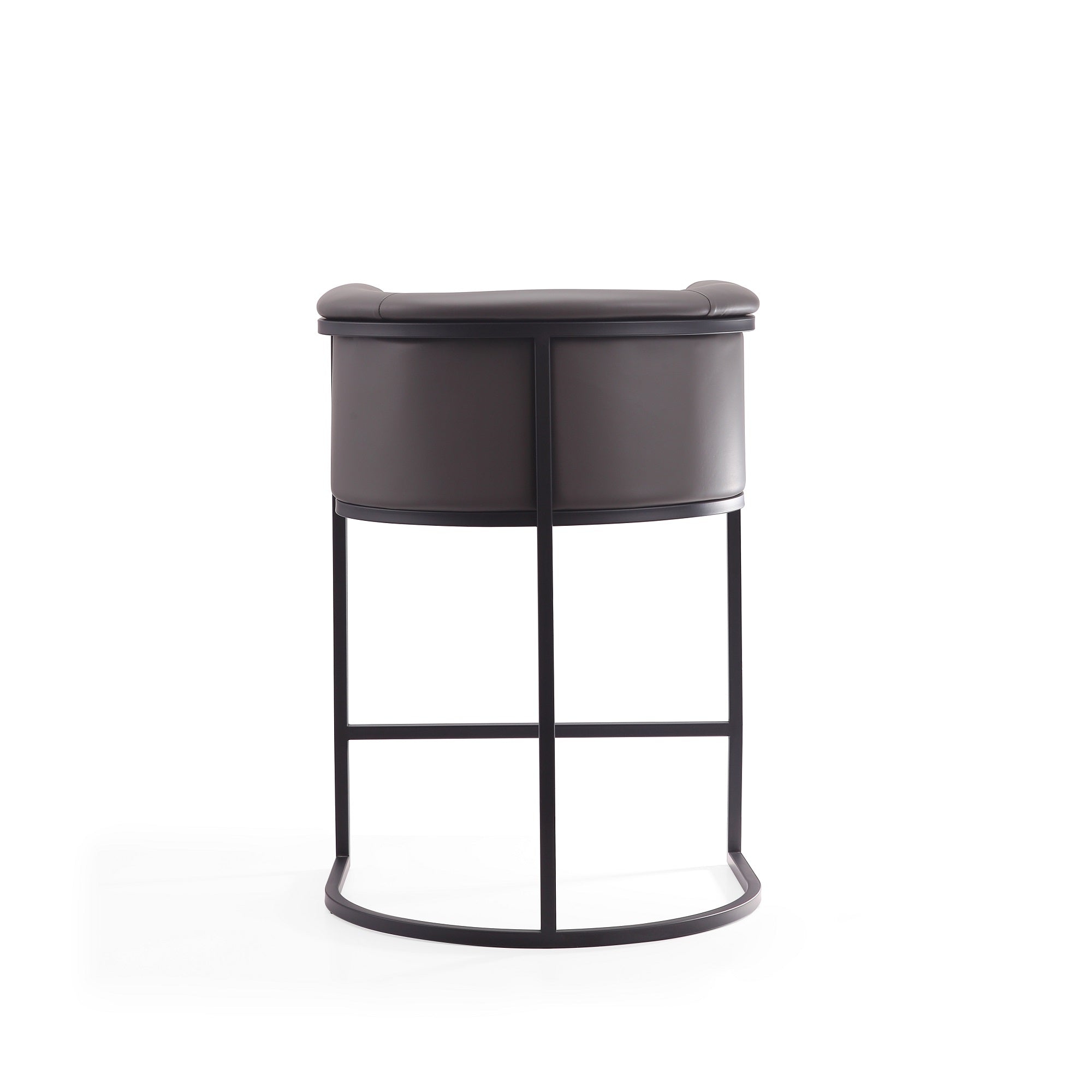 Cosmopolitan Metal Upholstered Counter Stool in Graphite