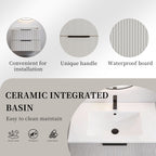 30 Inch Bathroom Vanity Cabinet With Ceramic Sink