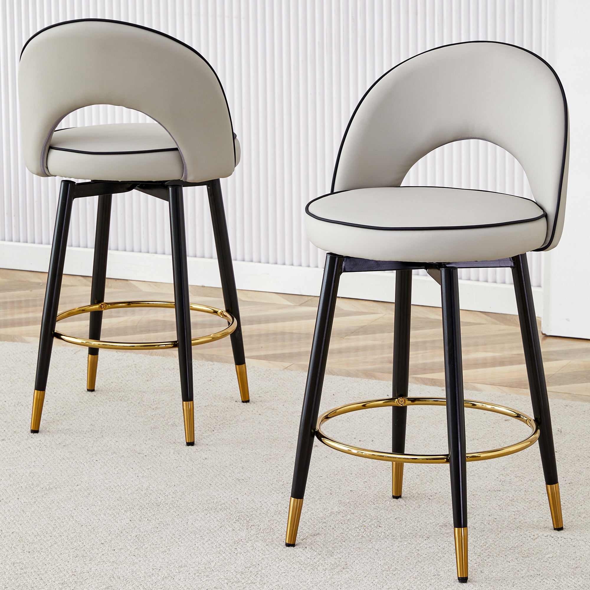 360° Rotatable Bar Chair Set of 2