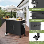 Outdoor Grill Table with Sink
