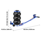 3 Ton Triple Bag Air Jack with Fast Lifting Pneumatic Feature