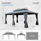 14' X 22' Hardtop Gazebo