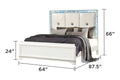 Laguna Modern Style Queen Upholstered Bed