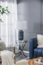 D16.9''xH28'' Ellis Glass Table Lamp