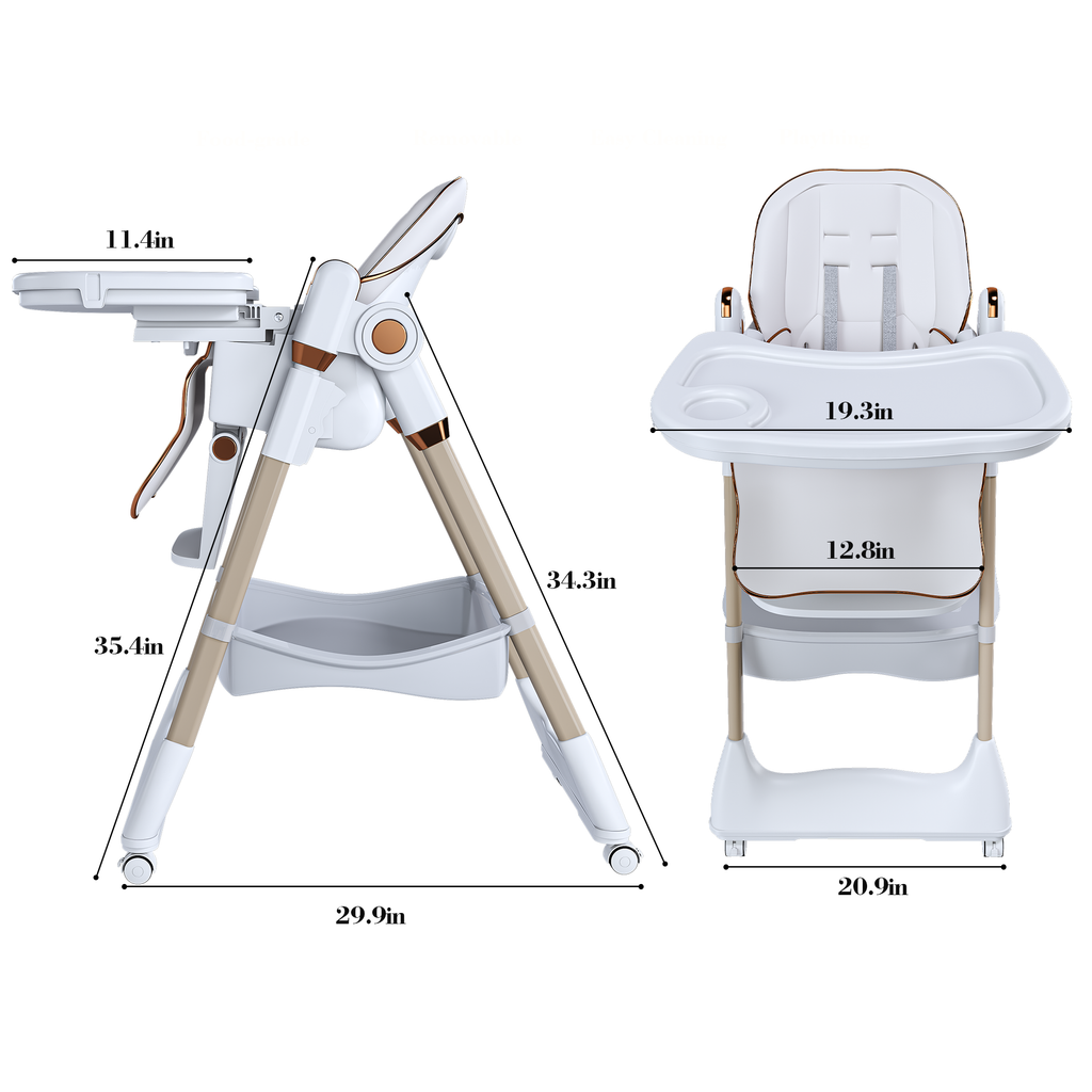 Adjustable Baby High Chair 0-6 Years