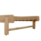 Light Teak Finish Acacia Wood Chaise Lounge Frame