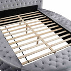 1pc Unique Round Glam Bed