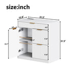 Freestanding Office File Cabinet with Built-in Charging Station