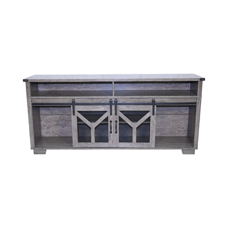 65.3" TV Stand with LED Light Strips