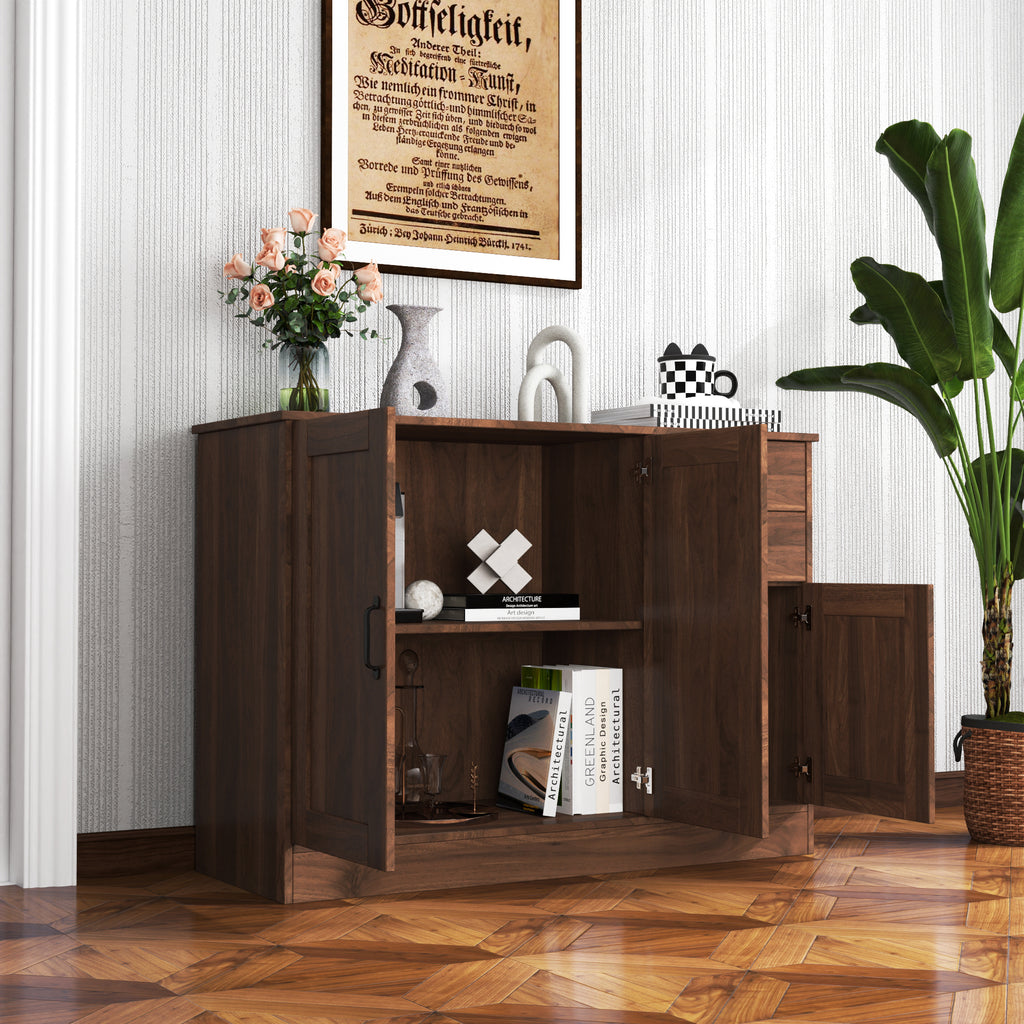 Modern Wood Buffet Sideboard with Storage