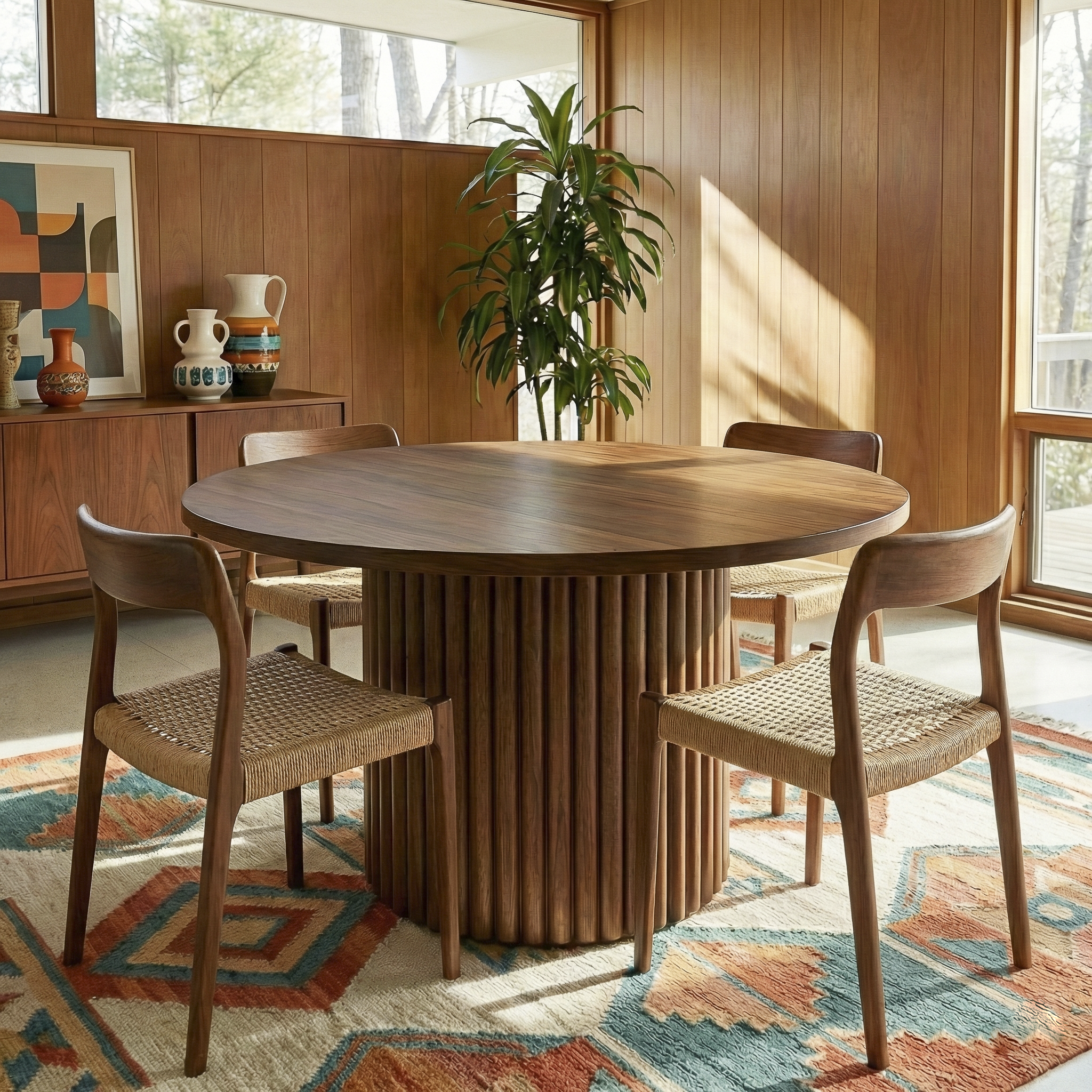 Merlin Solid Wood Dining Table