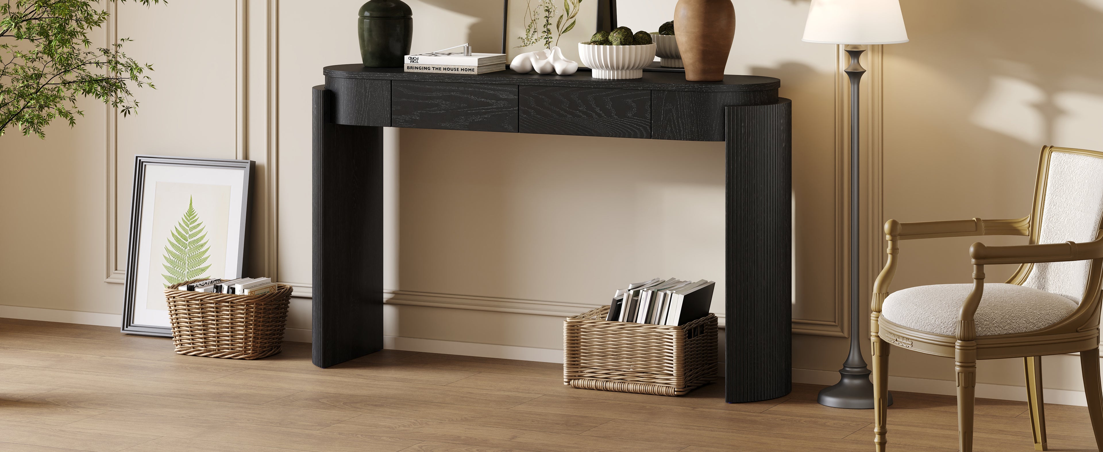 TREXM Entryway Table with Storage