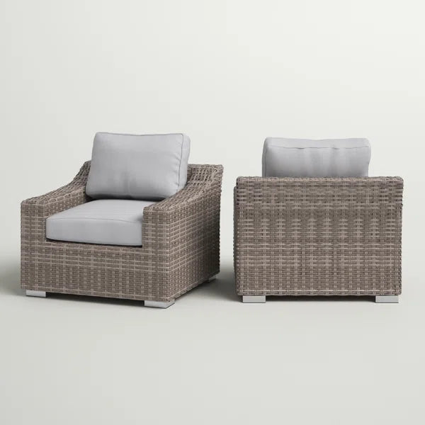 Fully Assembled Patio Chair with Cushions 2