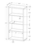 Bookshelf, Bookcase, Etagere, 5 Tier, 48"h, Office, Bedroom