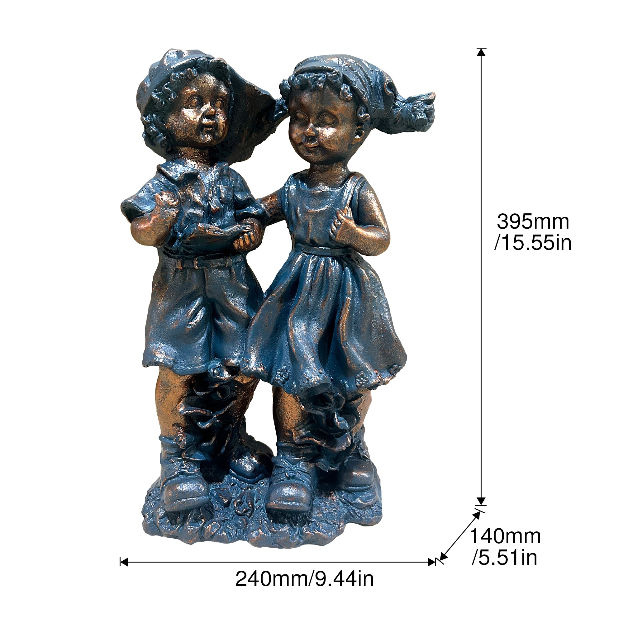 Magnesium Oxide Statues of Boy and Girl