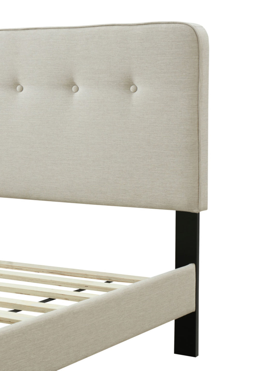 Queen Sized Upholstered Bed in a Box with USB