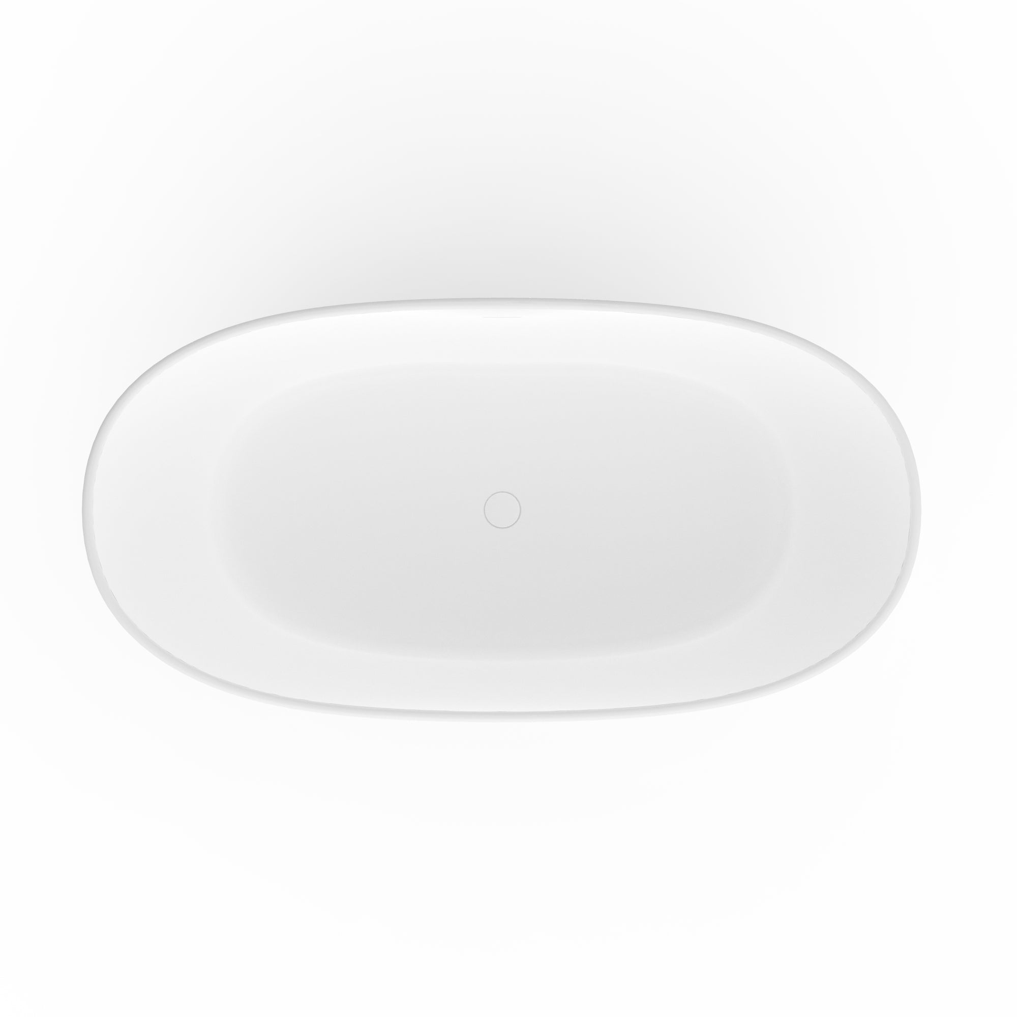 73 Inch Artificial Stone Solid Surface Freestanding Bathtub