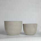 Round Concrete Planter Set of 2