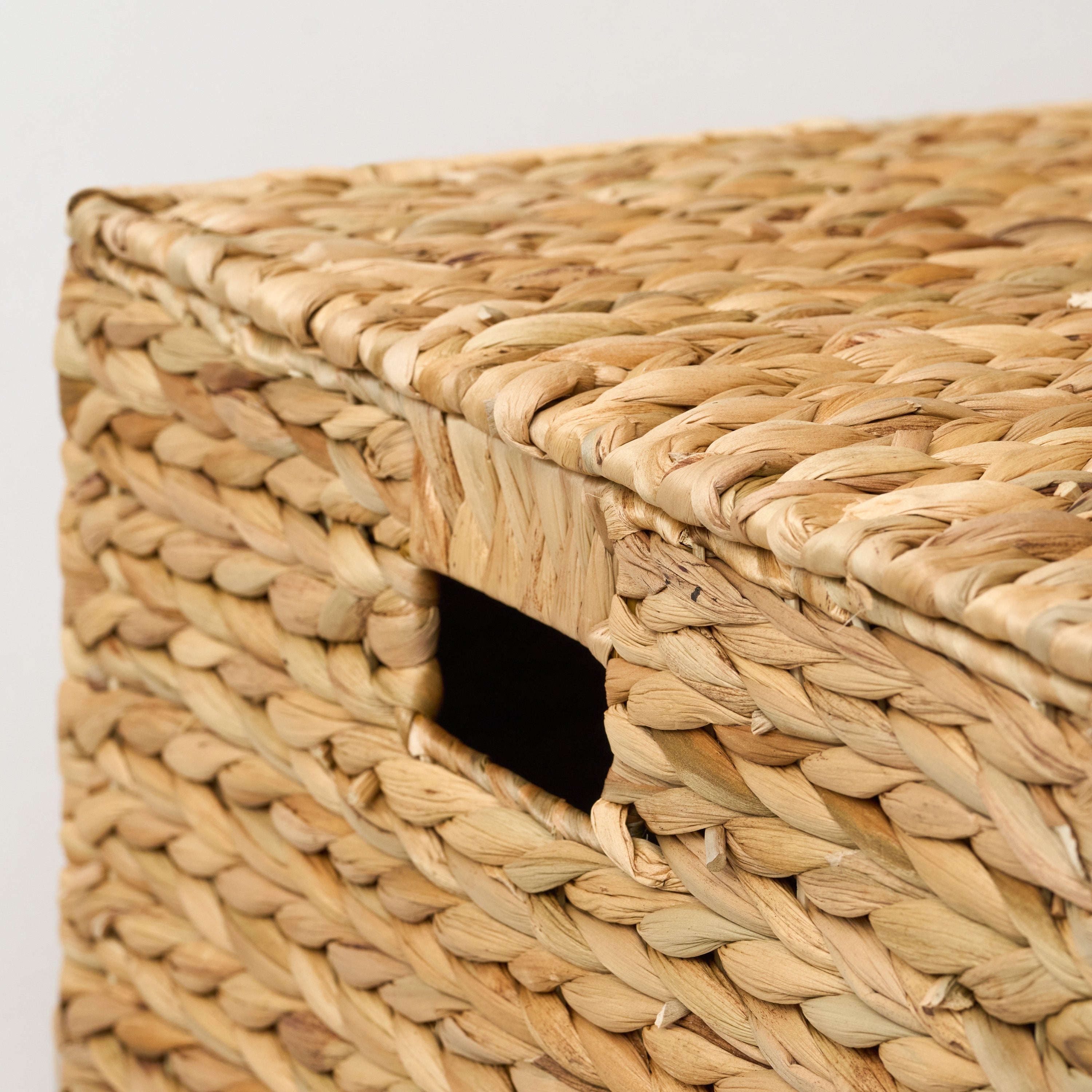 Ludmila Water Hyacinth Rectangular Storage Trunk