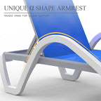 Adjustable Aluminum Patio Chaise Lounge Chair