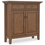 Redmond 36 Inch Wide Solid Wood Entryway Storage Cabinet in Rustic