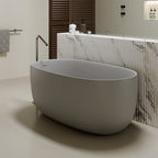 47'' Freestanding Bathtub Resin Stone Soaking Bathtub