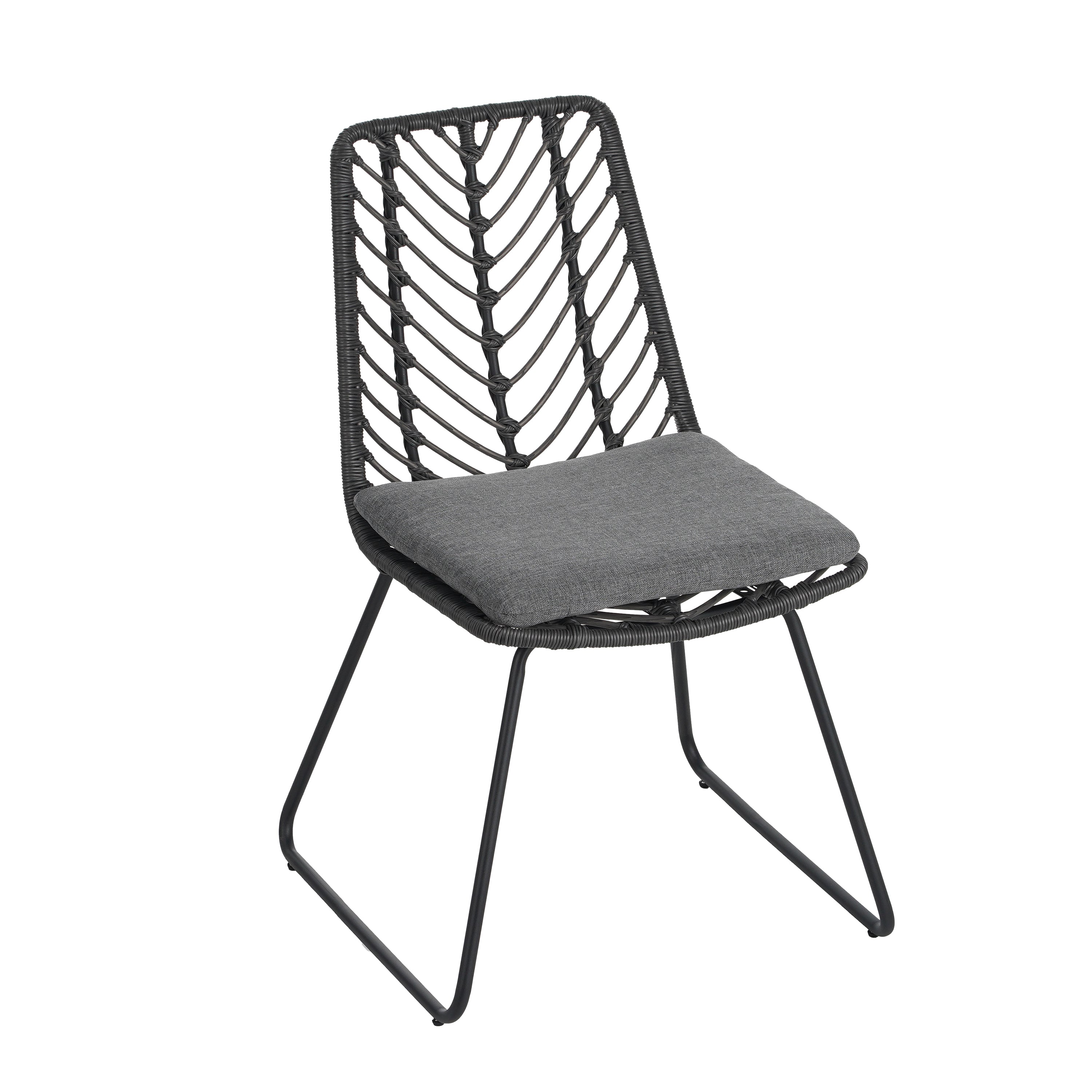 9 PCS Outdoor Wicker Dining Set - Modern Rattan Table and Chairs