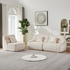 123.2-Inch Modern Luxury Curved Corner Sectional Sofa
