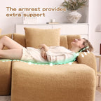 Soft Teddy Fabric Boneless Sofa