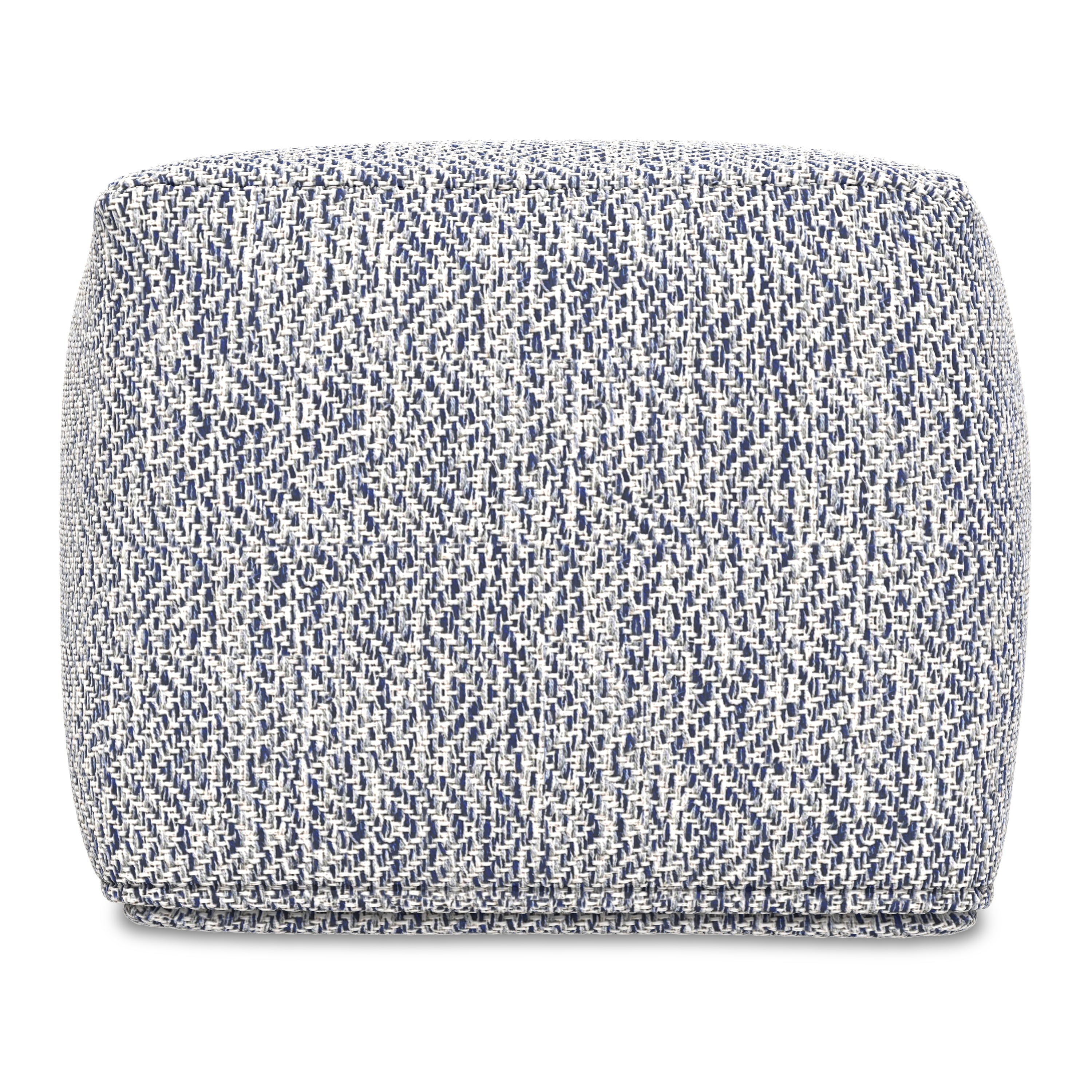 Nate 18 Inch Square Pouf