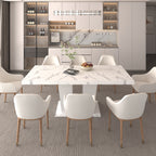Extendable Dining Room Table for 6-10, Modern All