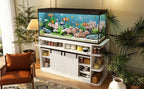 75 Gallon Fish Tank Stand with LED Light & Power Outlets