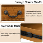 Rectangular Wooden Coffee Table with Storage Drawer