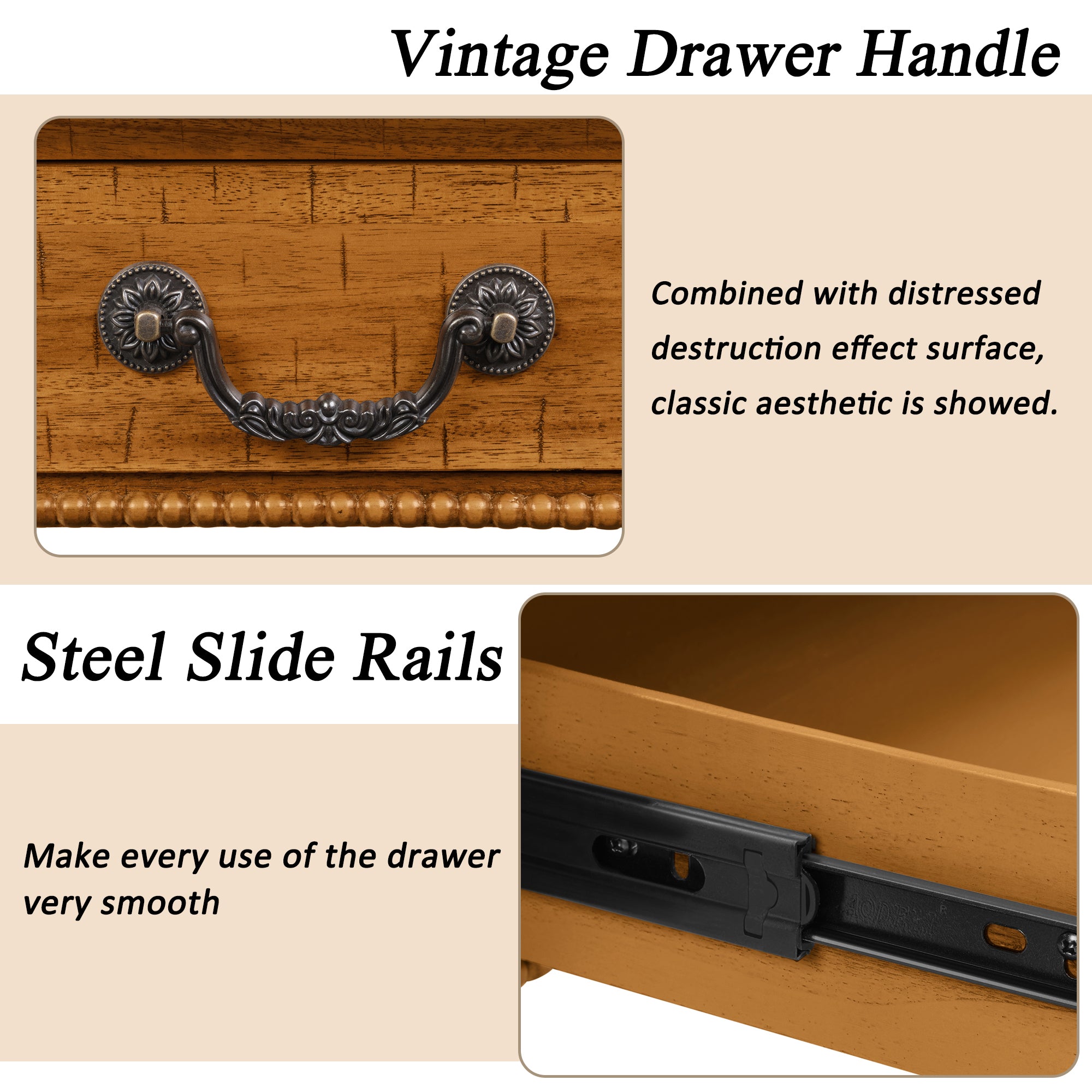 Rectangular Wooden Coffee Table with Storage Drawer