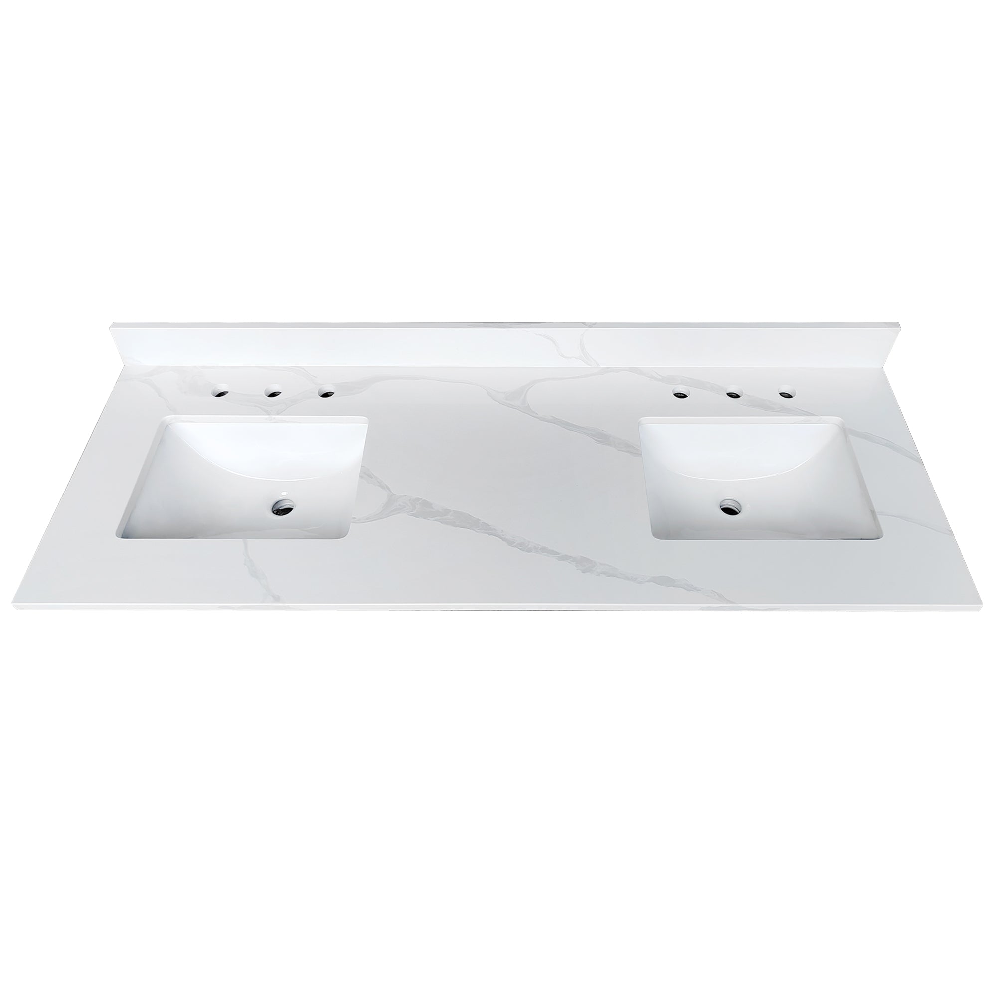 61-Inch Quartz Double Bathroom Vanity Top
