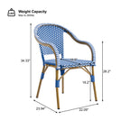 Outdoor Bistro Chairs Set of 2