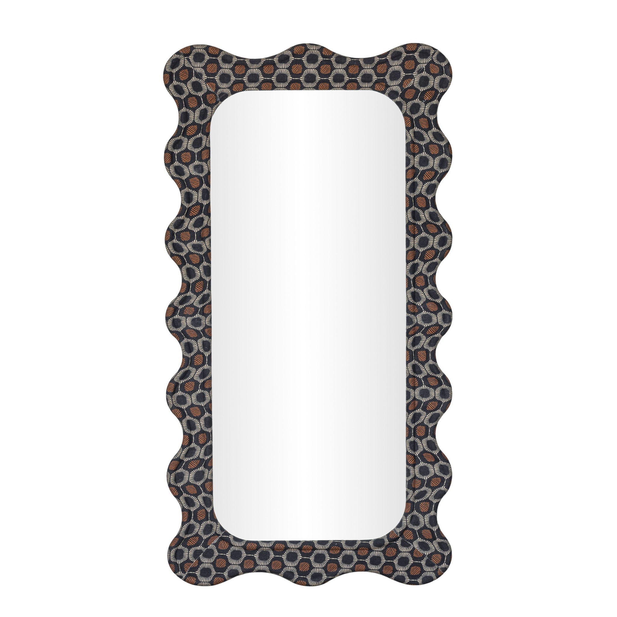 Charlene - 39" x 75" Squiggle Wall Mirror - Biologic Print