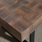 Rustic Industrial Wood Coffee Table