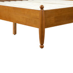Classic Transitional Queen Size Solid Wood Platform Bed Frame