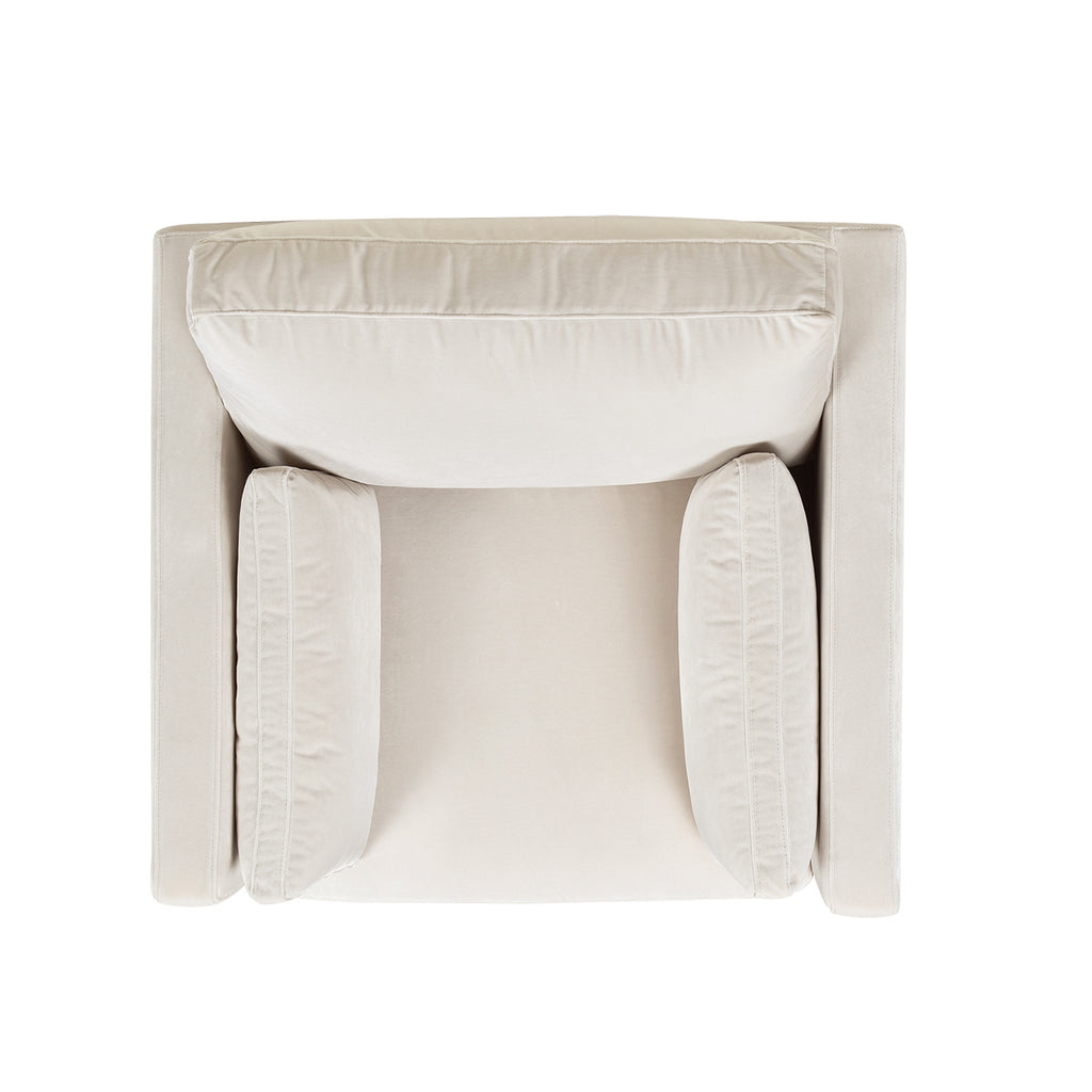 Knox 36" Modern Farmhouse Arm Chair, French