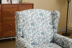 Modern Accent Chair with Retro Wood Legs
