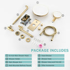 Luxury 3-Function Shower System Set - Solid
